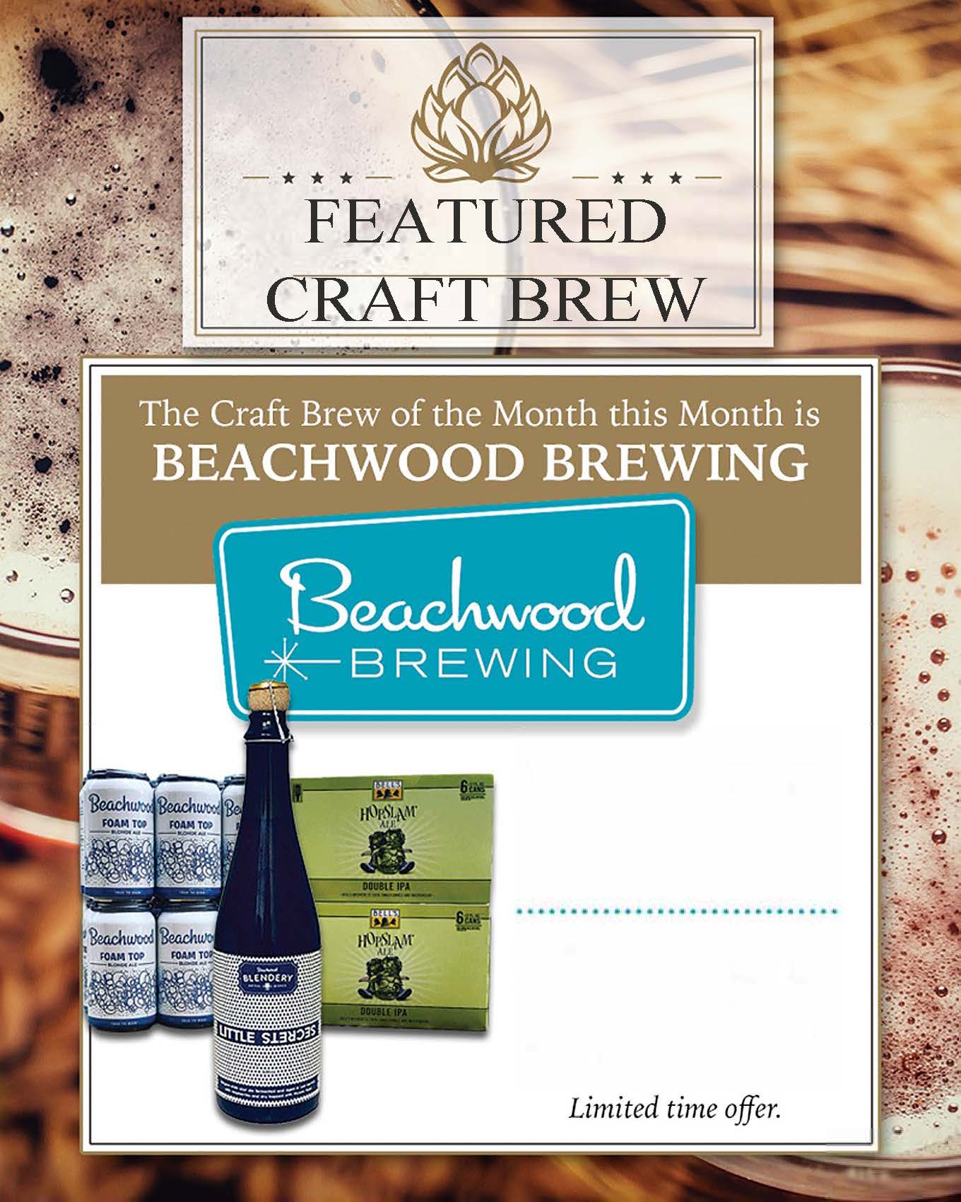 Beachwood Brewing Company's Beers Can Be Found @ El Toro Gourmet Meats In Lake Forest, CA.