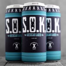 SOK Mexican Lager by Brewery X Found at El Toro Gourmet Meats in Lake Forest, CA