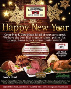 New Year's Meats from El Toro Gourmet Meats in Lake Forest, CA